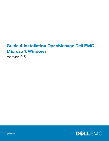 OpenManage Server Administrator Version 9.5 | Dell OpenManage Software Version 9.5 software Manuel du propriétaire | Fixfr