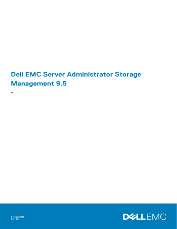 Dell OpenManage Server Administrator Version 9.5 software Manuel utilisateur | Fixfr