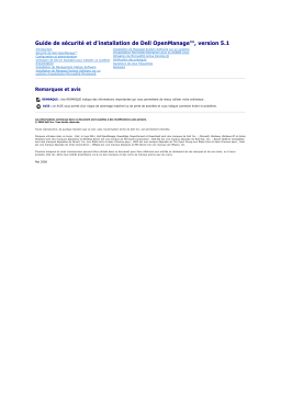 Dell OpenManage Software 5.1.1 software spécification