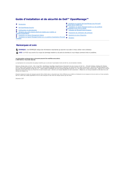 Dell OpenManage Software 5.4 software Manuel utilisateur