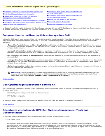 Dell OpenManage Software 5.4 software Manuel utilisateur | Fixfr