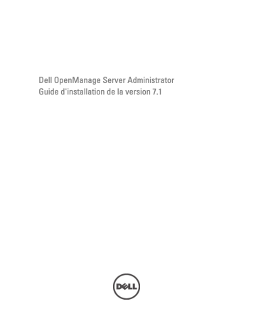 Dell OpenManage Software 7.1 software Manuel utilisateur | Fixfr