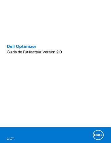 Dell Optimizer software Manuel utilisateur | Fixfr