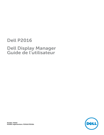 Dell P2016 electronics accessory Manuel utilisateur | Fixfr