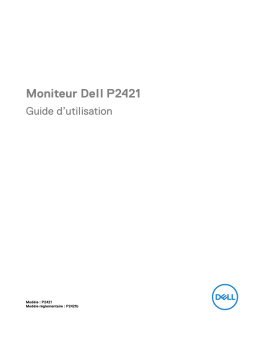 Dell P2421 electronics accessory Manuel utilisateur