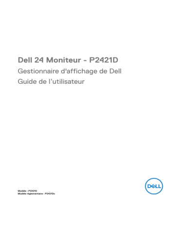 Dell P2421D electronics accessory Manuel utilisateur | Fixfr