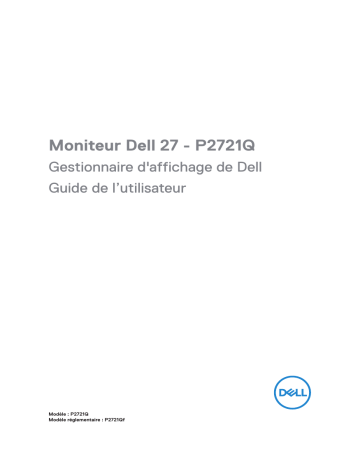 Dell P2721Q electronics accessory Manuel utilisateur | Fixfr