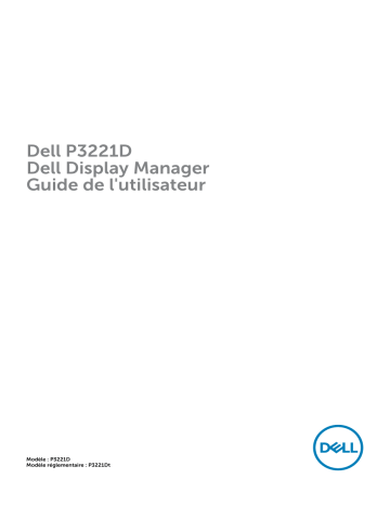 Dell P3221D electronics accessory Manuel utilisateur | Fixfr