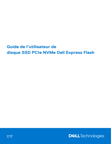 Dell PowerEdge Express Flash NVMe PCIe SSD Manuel utilisateur | Fixfr