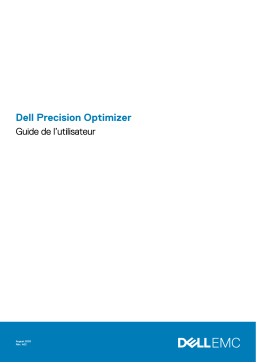 Dell Precision Optimizer software Manuel utilisateur