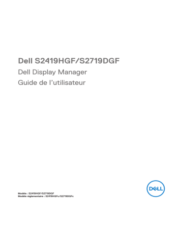 Dell S2719DGF electronics accessory Manuel utilisateur | Fixfr