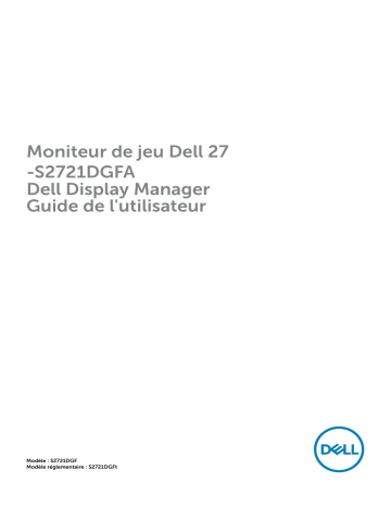 Dell S2721DGFA electronics accessory Manuel utilisateur | Fixfr