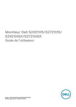 Dell S2721HSX electronics accessory Manuel utilisateur