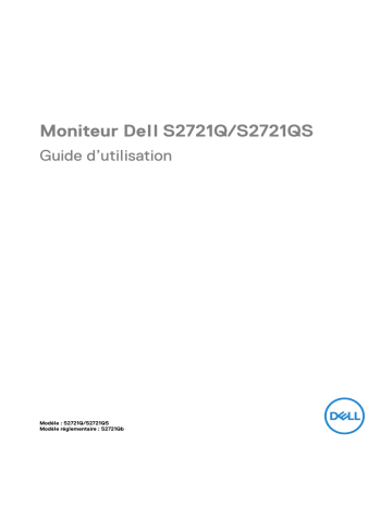 Dell S2721Q electronics accessory Manuel utilisateur | Fixfr