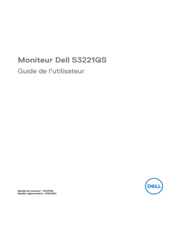Dell S3221QS electronics accessory Manuel utilisateur | Fixfr