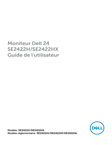 Dell SE2422HX electronics accessory Manuel utilisateur | Fixfr