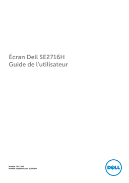 Dell SE2716H electronics accessory Manuel utilisateur
