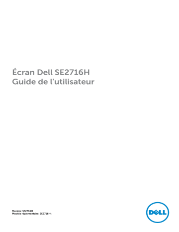 Dell SE2716H electronics accessory Manuel utilisateur | Fixfr