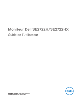 Dell SE2722HX electronics accessory Manuel utilisateur