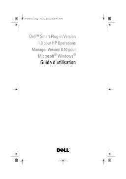 Dell Smart Plug-in Version 1.0 For HP Operations Manager 9.0 For Microsoft Windows software Manuel utilisateur