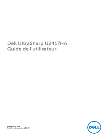 Dell U2417HA electronics accessory Manuel utilisateur | Fixfr