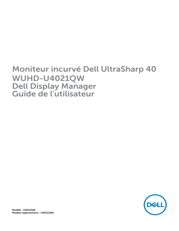 Dell U4021QW electronics accessory Manuel utilisateur | Fixfr