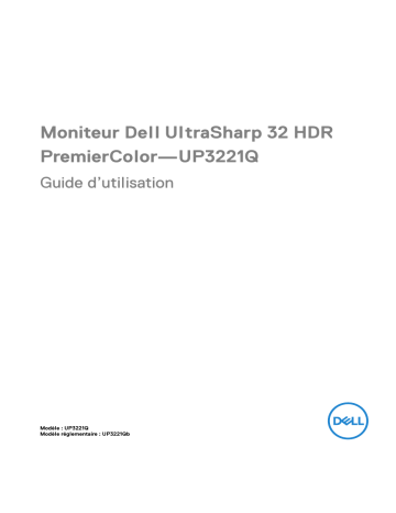 Dell UP3221Q electronics accessory Manuel utilisateur | Fixfr