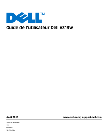 Dell V313w All In One Wireless Inkjet Printer electronics accessory Manuel utilisateur | Fixfr