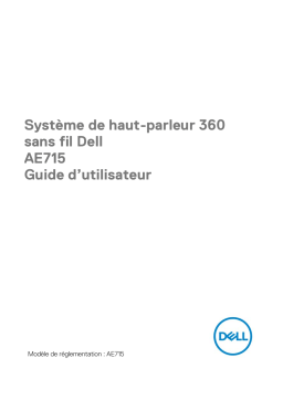 Dell Wireless 360 Speaker System AE715 electronics accessory Manuel utilisateur