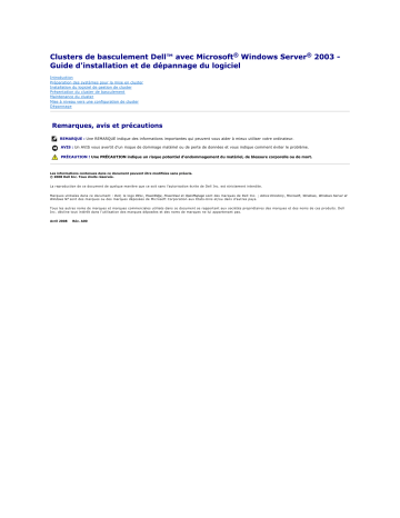 Dell /EMC AX4-5i Guide de référence | Fixfr