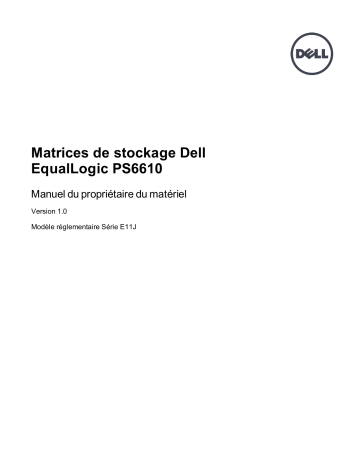 EqualLogic PS6610X | Dell EqualLogic PS6610ES storage Manuel du propriétaire | Fixfr