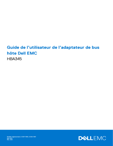 Dell HBA345 Manuel utilisateur | Fixfr