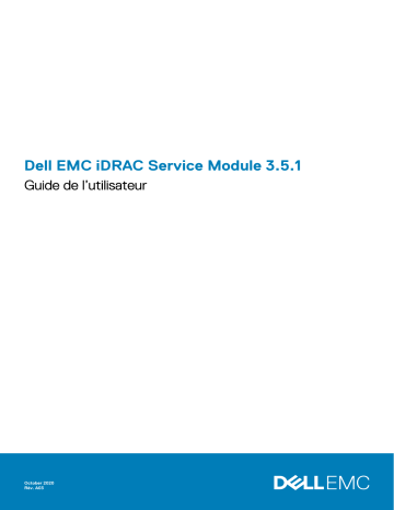 Dell Current Versions iDRAC Service Module Manuel utilisateur | Fixfr