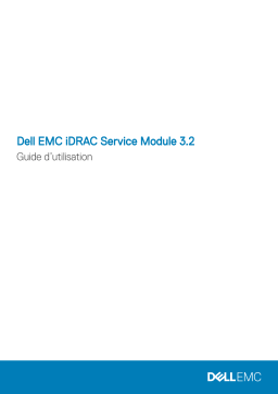 Dell iDRAC Service Module 3.2 software Manuel utilisateur