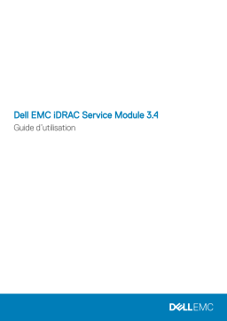 Dell iDRAC Service Module 3.4 software Manuel utilisateur