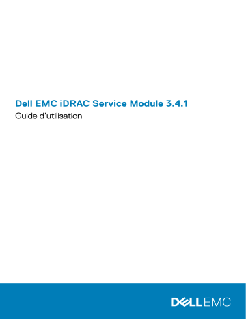 Dell iDRAC Service Module 3.4.1 software Manuel utilisateur | Fixfr