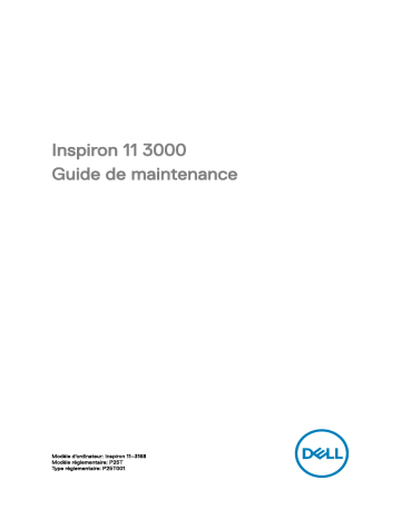 Dell Inspiron 11 3168 laptop Manuel utilisateur | Fixfr