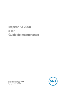 Dell Inspiron 13 7375 2-in-1 laptop Manuel utilisateur