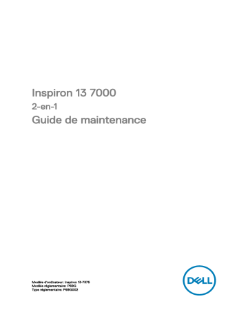 Dell Inspiron 13 7375 2-in-1 laptop Manuel utilisateur | Fixfr