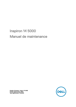 Dell Inspiron 14 5468 laptop Manuel utilisateur