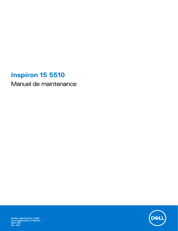 Dell Inspiron 15 5510/5518 laptop Manuel utilisateur | Fixfr