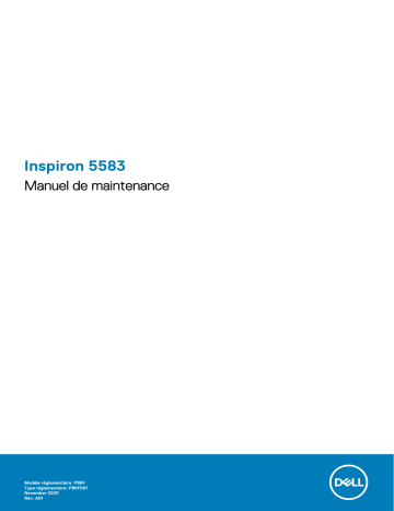 Dell Inspiron 15 5583 laptop Manuel utilisateur | Fixfr