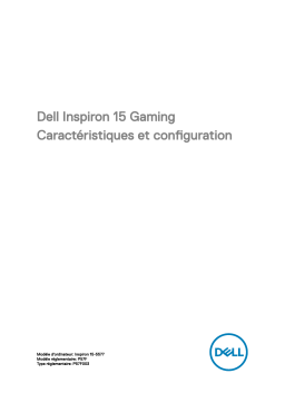 Dell Inspiron 15 Gaming 5577 laptop Guide de démarrage rapide