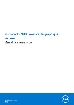 Dell Inspiron 16 7610 laptop Manuel utilisateur