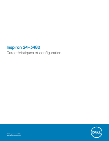 Dell Inspiron 3480 AIO desktop Guide de démarrage rapide | Fixfr