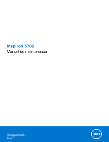 Dell Inspiron 3782 laptop Manuel utilisateur | Fixfr