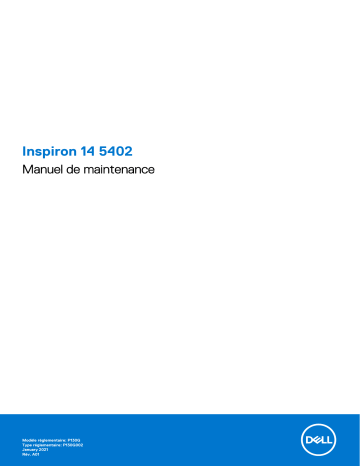 Dell Inspiron 5402/5409 laptop Manuel utilisateur | Fixfr