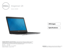 Dell Inspiron 5457 laptop spécification