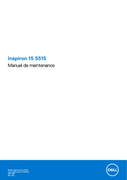 Dell Inspiron 5515 laptop Manuel utilisateur