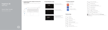 Dell Inspiron 5545 laptop Guide de démarrage rapide | Fixfr